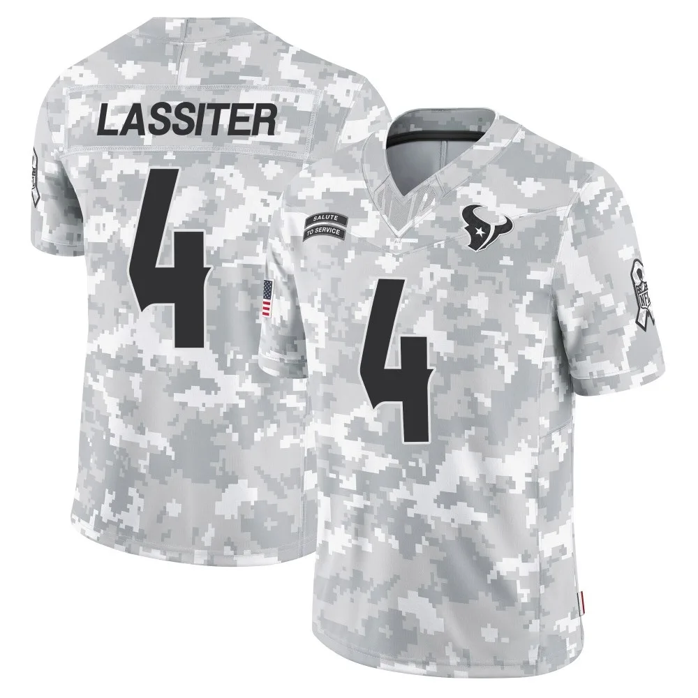 Men's Houston Texans Kamari Lassiter Nike 2024 Salute to Service Limited Arctic Camo Jersey Men's Houston Texans Kamari Lassiter Nike 2024 Salute to Service Limited Arctic Camo Jersey