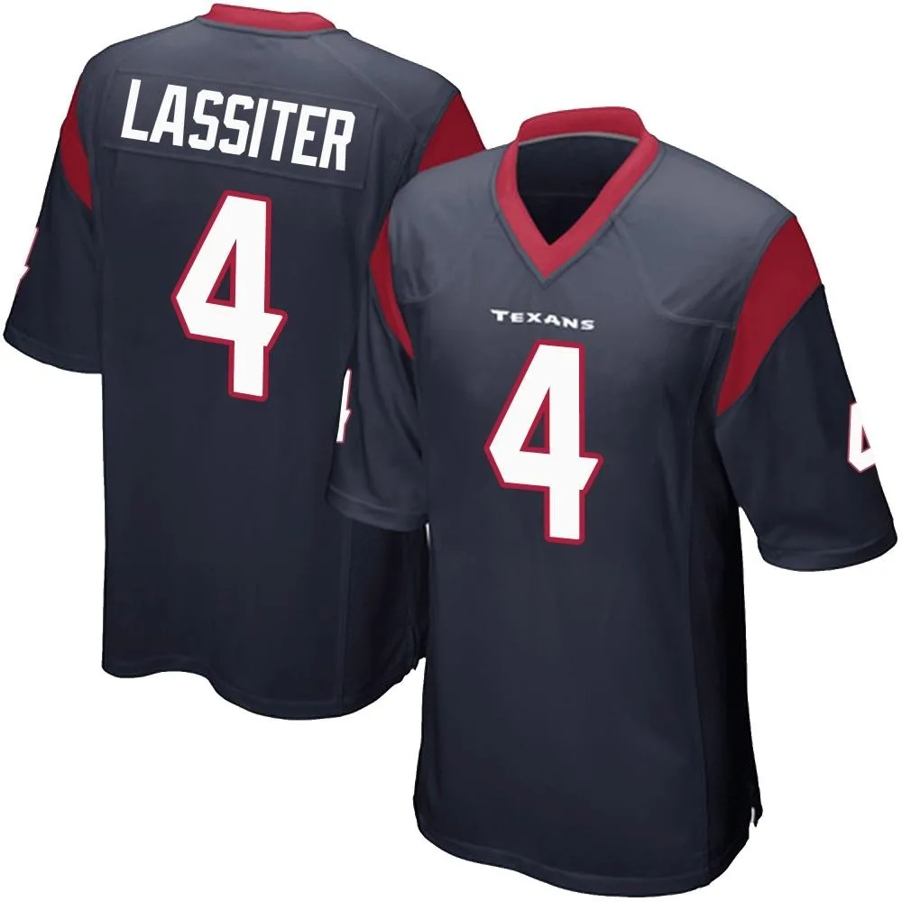 Men's Houston Texans Kamari Lassiter Nike Team Color Game Navy Blue Jersey Men's Houston Texans Kamari Lassiter Nike Team Color Game Navy Blue Jersey