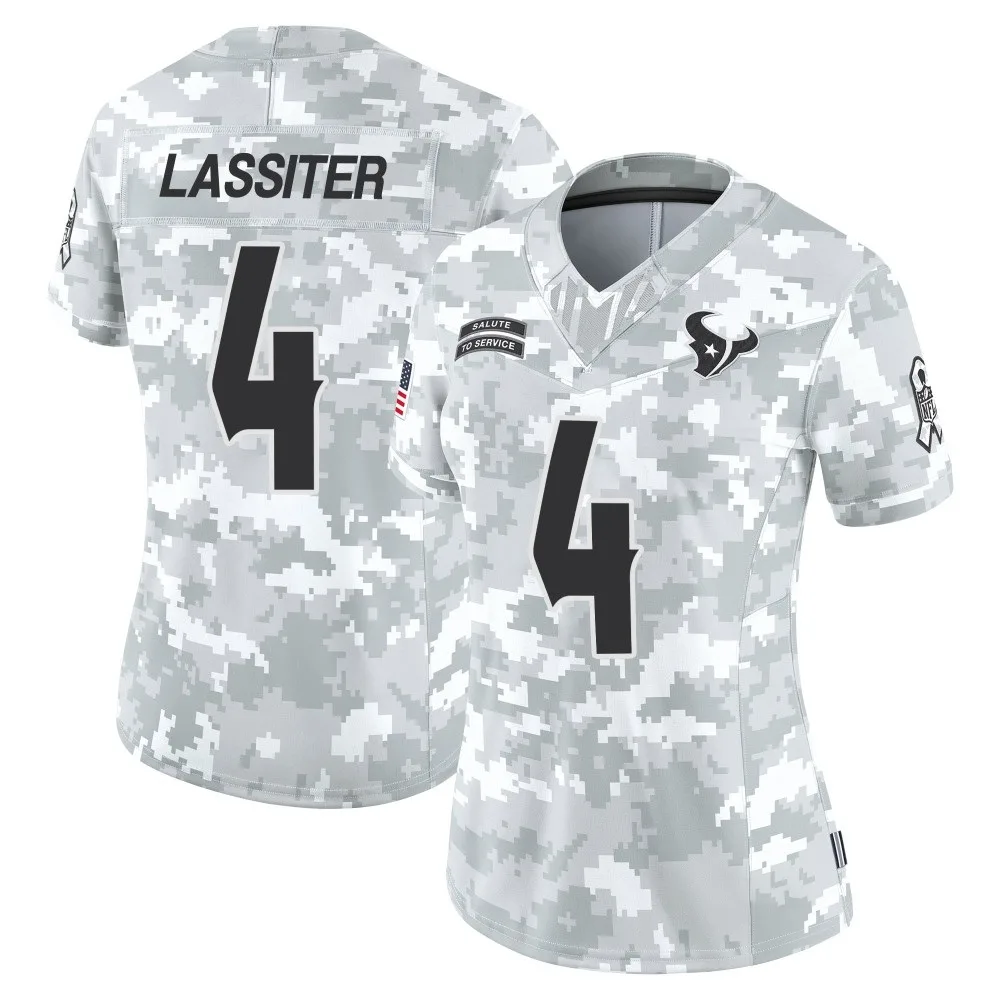 Women's Houston Texans Kamari Lassiter Nike 2024 Salute to Service Limited Arctic Camo Jersey Women's Houston Texans Kamari Lassiter Nike 2024 Salute to Service Limited Arctic Camo Jersey