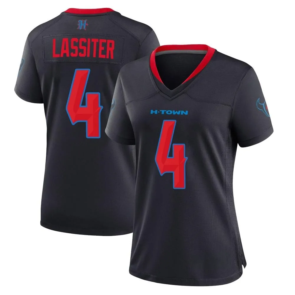 Women's Houston Texans Kamari Lassiter Nike 2nd Alternate Game Navy Jersey Women's Houston Texans Kamari Lassiter Nike 2nd Alternate Game Navy Jersey