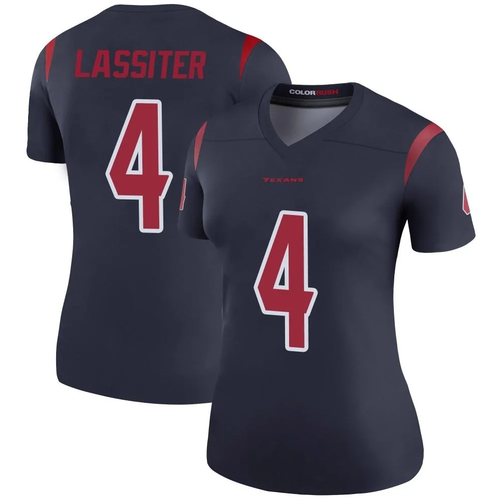 Women's Houston Texans Kamari Lassiter Nike Color Rush Legend Navy Jersey Women's Houston Texans Kamari Lassiter Nike Color Rush Legend Navy Jersey