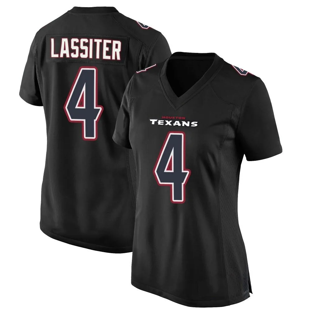 Women's Houston Texans Kamari Lassiter Nike Fashion Game Black Jersey Women's Houston Texans Kamari Lassiter Nike Fashion Game Black Jersey