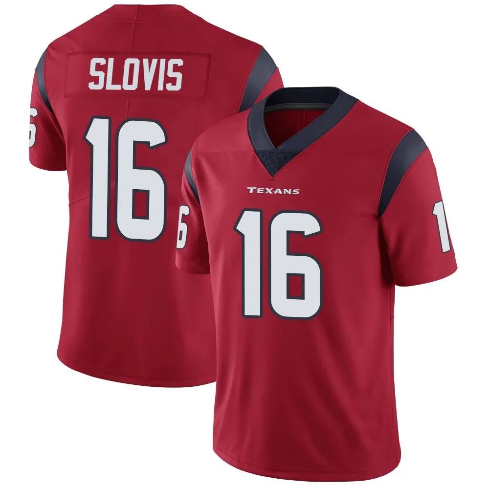 Men's Houston Texans Kedon Slovis Nike Alternate Vapor Untouchable Limited Red Jersey Men's Houston Texans Kedon Slovis Nike Alternate Vapor Untouchable Limited Red Jersey