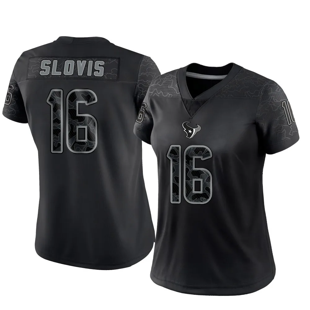 Women's Houston Texans Kedon Slovis Nike Reflective Limited Black Jersey Women's Houston Texans Kedon Slovis Nike Reflective Limited Black Jersey