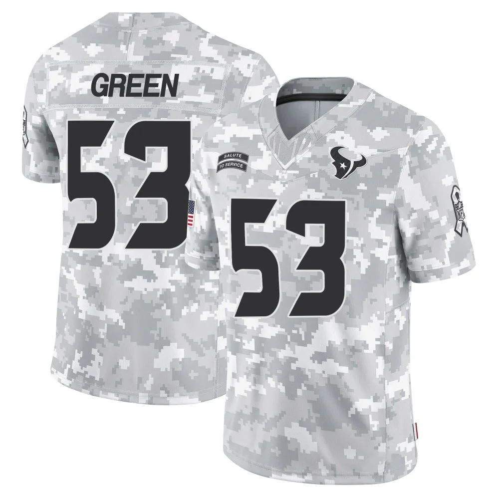 Men's Houston Texans Kendrick Green Nike 2024 Salute to Service Limited Arctic Camo Jersey Men's Houston Texans Kendrick Green Nike 2024 Salute to Service Limited Arctic Camo Jersey