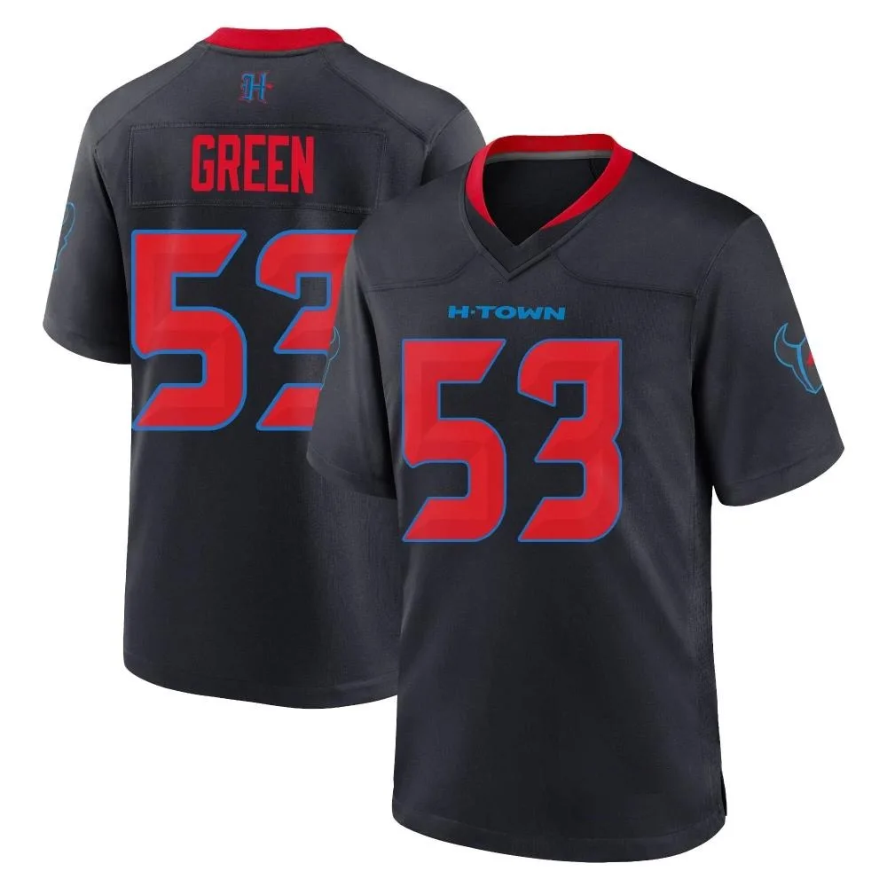 Men's Houston Texans Kendrick Green Nike 2nd Alternate Game Navy Jersey Men's Houston Texans Kendrick Green Nike 2nd Alternate Game Navy Jersey