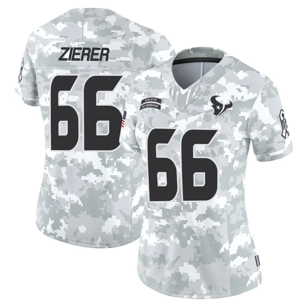 Women's Houston Texans Kilian Zierer Nike 2024 Salute to Service Limited Arctic Camo Jersey Women's Houston Texans Kilian Zierer Nike 2024 Salute to Service Limited Arctic Camo Jersey