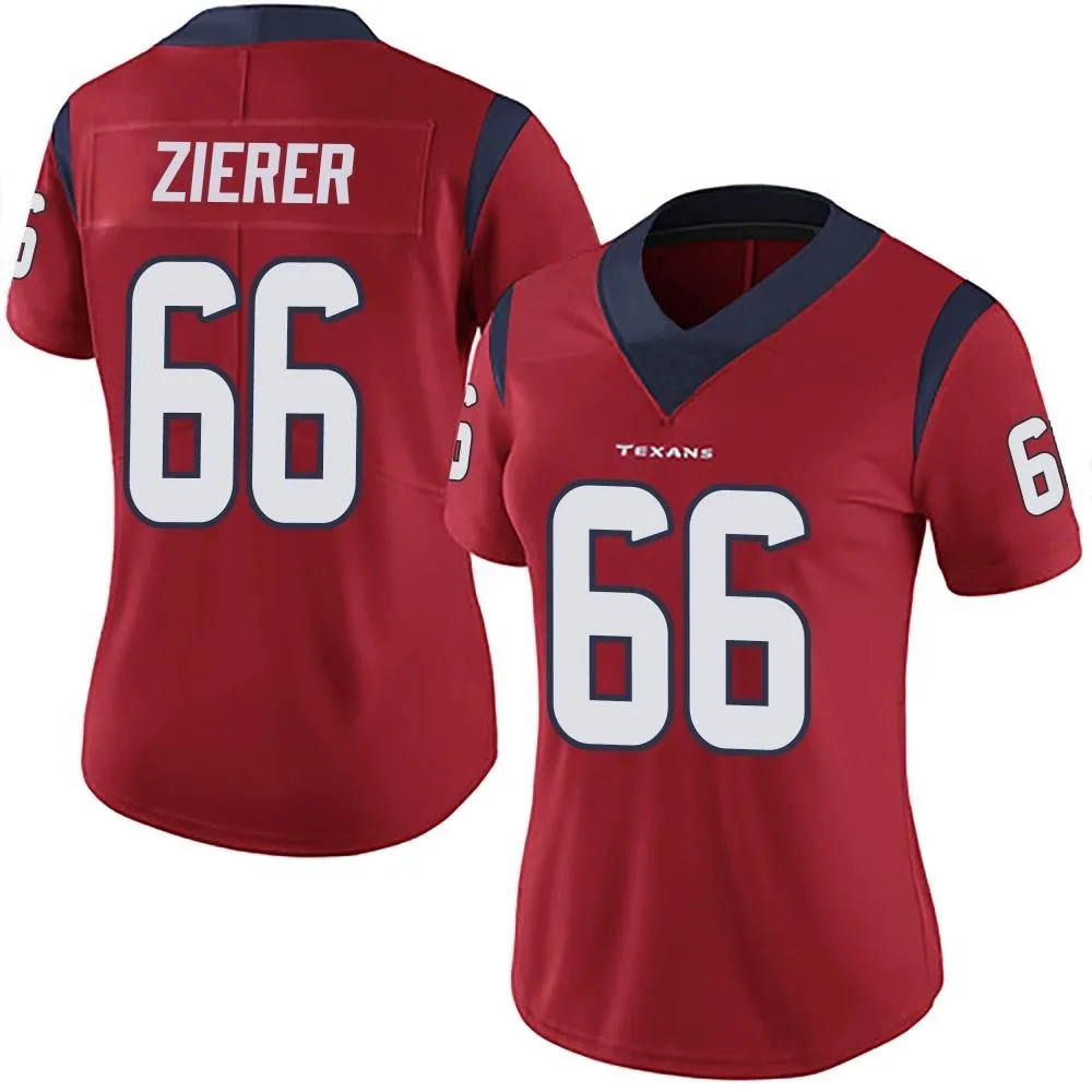 Women's Houston Texans Kilian Zierer Nike Alternate Vapor Untouchable Limited Red Jersey Women's Houston Texans Kilian Zierer Nike Alternate Vapor Untouchable Limited Red Jersey