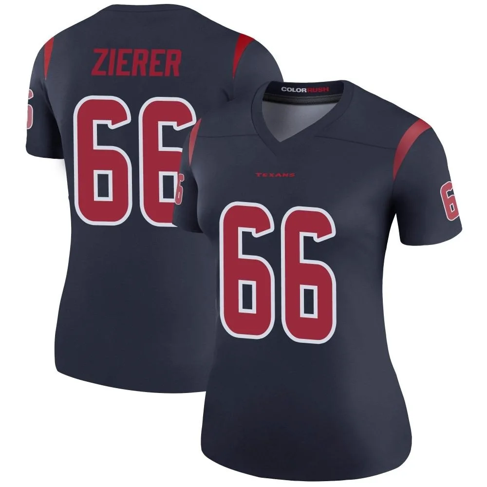 Women's Houston Texans Kilian Zierer Nike Color Rush Legend Navy Jersey Women's Houston Texans Kilian Zierer Nike Color Rush Legend Navy Jersey