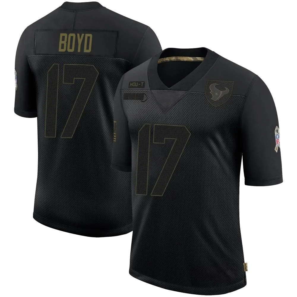 Men's Houston Texans Kris Boyd Nike 2020 Salute To Service Limited Black Jersey Men's Houston Texans Kris Boyd Nike 2020 Salute To Service Limited Black Jersey