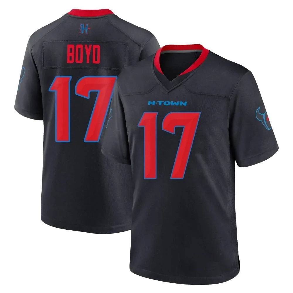 Men's Houston Texans Kris Boyd Nike 2nd Alternate Game Navy Jersey Men's Houston Texans Kris Boyd Nike 2nd Alternate Game Navy Jersey