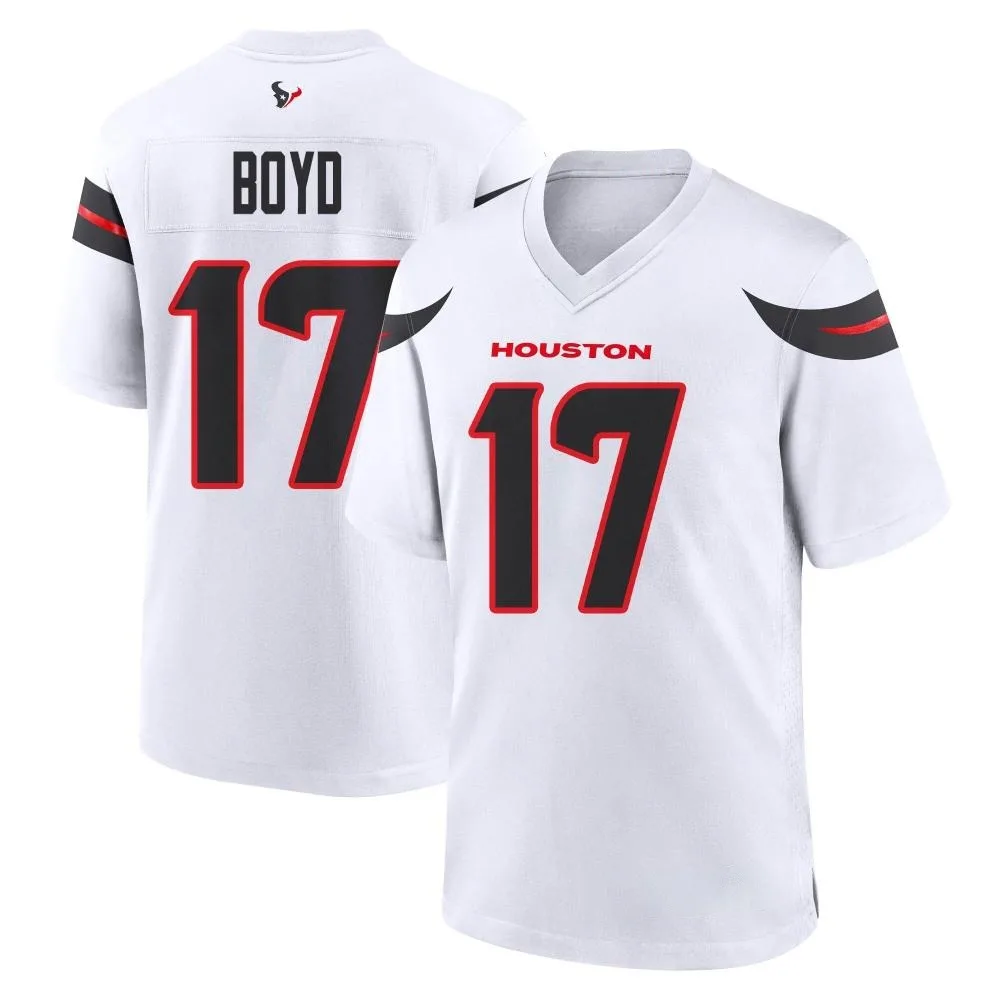 Men's Houston Texans Kris Boyd Nike Game White Jersey Men's Houston Texans Kris Boyd Nike Game White Jersey