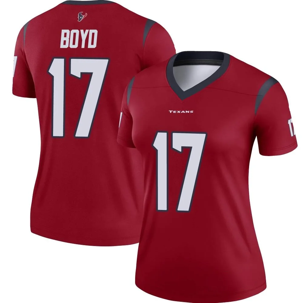 Women's Houston Texans Kris Boyd Nike Legend Red Jersey Women's Houston Texans Kris Boyd Nike Legend Red Jersey