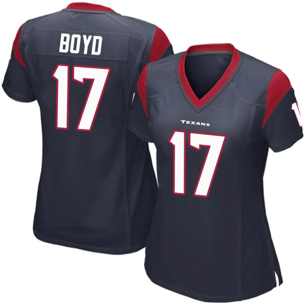 Women's Houston Texans Kris Boyd Nike Team Color Game Navy Blue Jersey Women's Houston Texans Kris Boyd Nike Team Color Game Navy Blue Jersey
