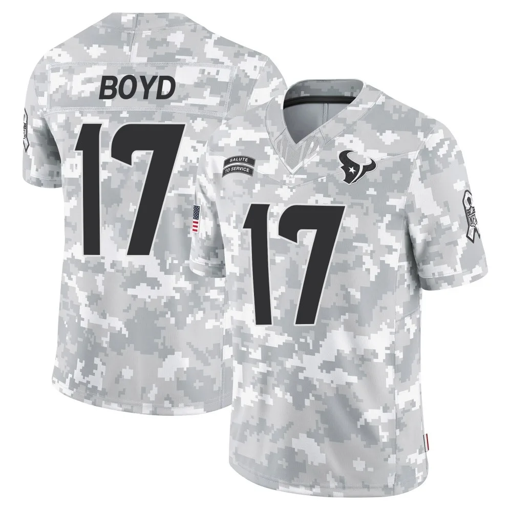 Youth Houston Texans Kris Boyd Nike 2024 Salute to Service Limited Arctic Camo Jersey Youth Houston Texans Kris Boyd Nike 2024 Salute to Service Limited Arctic Camo Jersey