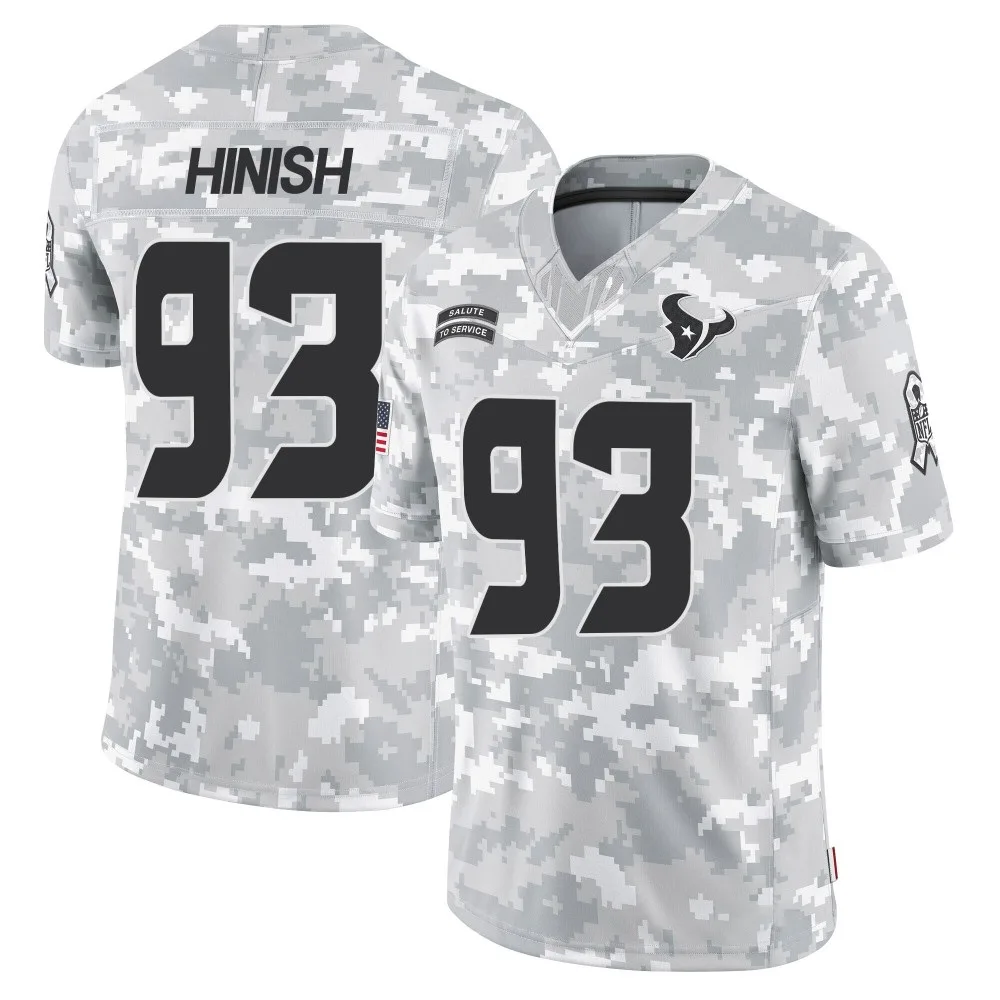 Men's Houston Texans Kurt Hinish Nike 2024 Salute to Service Limited Arctic Camo Jersey Men's Houston Texans Kurt Hinish Nike 2024 Salute to Service Limited Arctic Camo Jersey