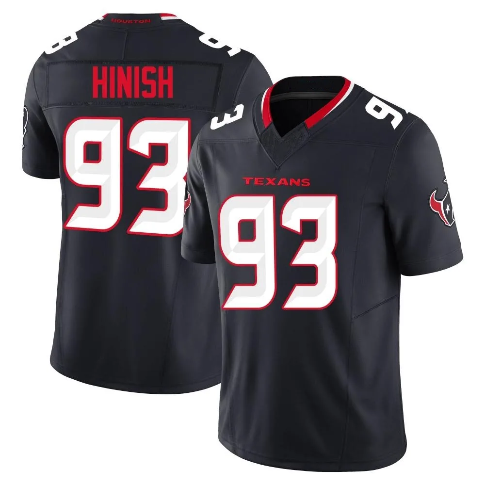 Men's Houston Texans Kurt Hinish Nike Alternate Vapor F.U.S.E. Limited Navy Jersey Men's Houston Texans Kurt Hinish Nike Alternate Vapor F.U.S.E. Limited Navy Jersey