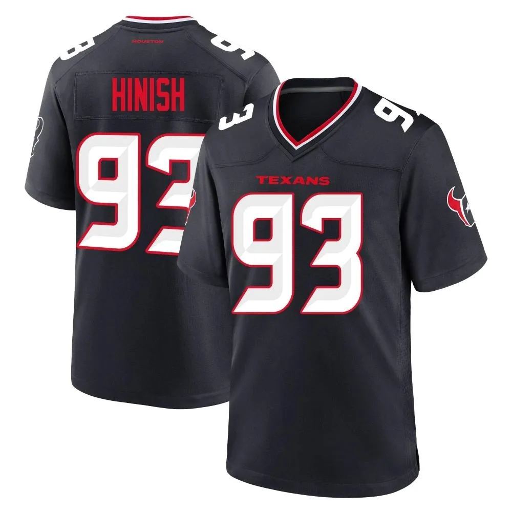 Men's Houston Texans Kurt Hinish Nike Team Game Navy Jersey Men's Houston Texans Kurt Hinish Nike Team Game Navy Jersey