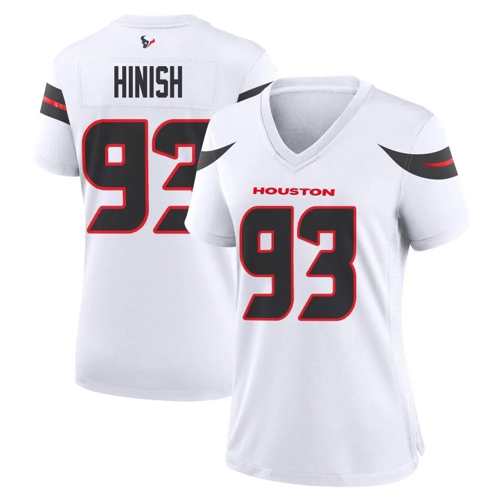 Women's Houston Texans Kurt Hinish Nike Game White Jersey Women's Houston Texans Kurt Hinish Nike Game White Jersey