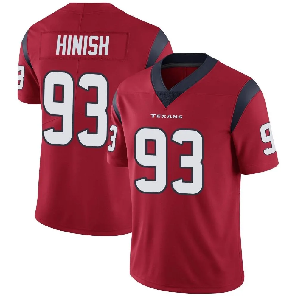 Youth Houston Texans Kurt Hinish Nike Alternate Vapor Untouchable Limited Red Jersey Youth Houston Texans Kurt Hinish Nike Alternate Vapor Untouchable Limited Red Jersey