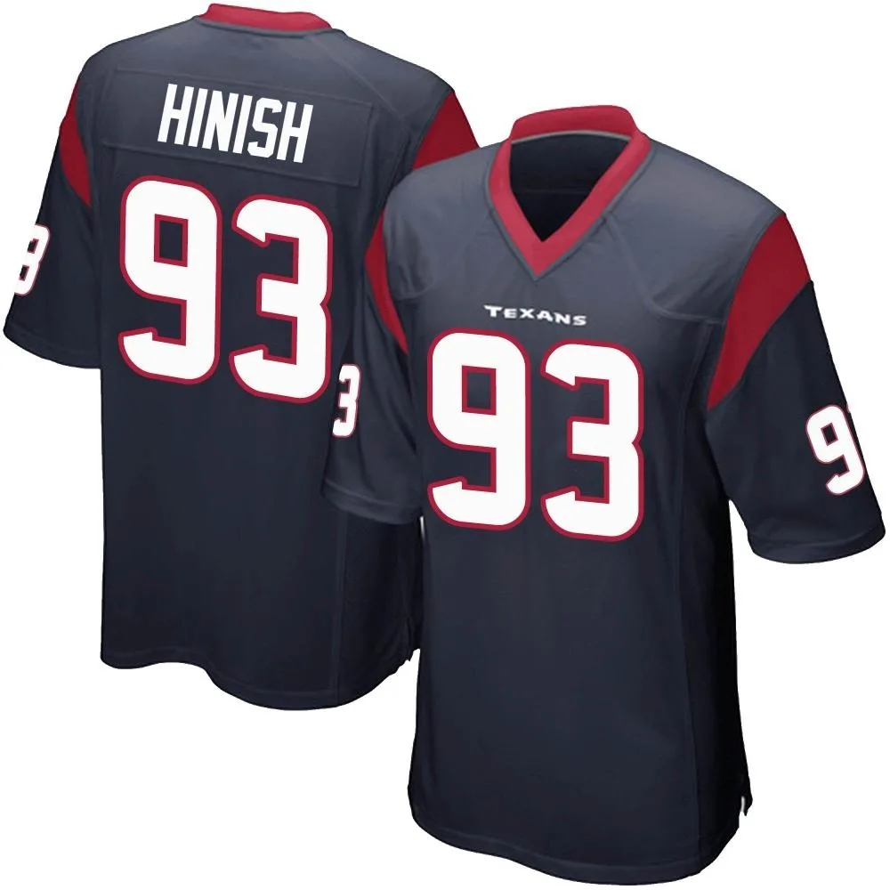Youth Houston Texans Kurt Hinish Nike Team Color Game Navy Blue Jersey Youth Houston Texans Kurt Hinish Nike Team Color Game Navy Blue Jersey