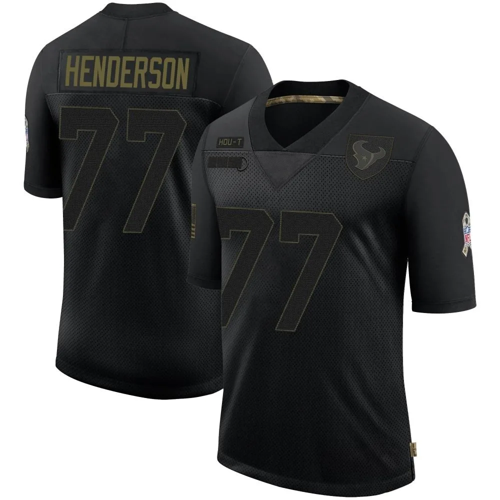 Men's Houston Texans Ladarius Henderson Nike 2020 Salute To Service Limited Black Jersey Men's Houston Texans Ladarius Henderson Nike 2020 Salute To Service Limited Black Jersey