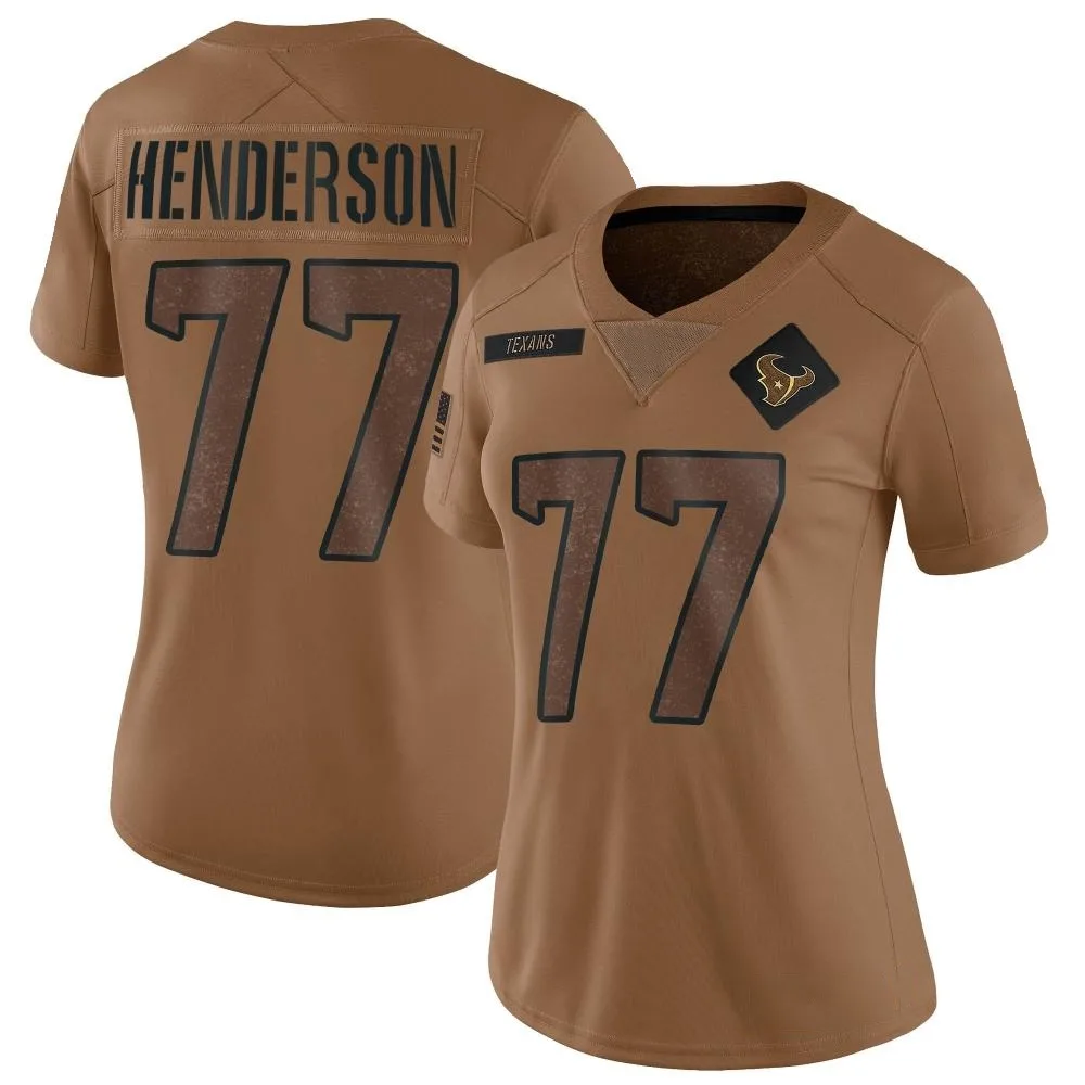 Women's Houston Texans Ladarius Henderson Nike 2023 Salute To Service Limited Brown Jersey Women's Houston Texans Ladarius Henderson Nike 2023 Salute To Service Limited Brown Jersey