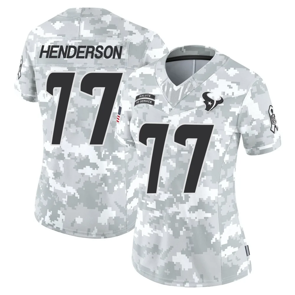 Women's Houston Texans Ladarius Henderson Nike 2024 Salute to Service Limited Arctic Camo Jersey Women's Houston Texans Ladarius Henderson Nike 2024 Salute to Service Limited Arctic Camo Jersey