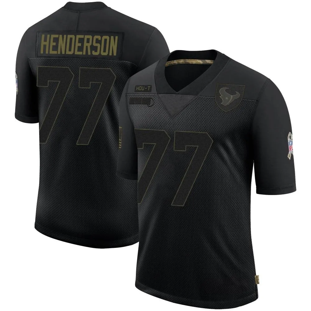 Youth Houston Texans Ladarius Henderson Nike 2020 Salute To Service Limited Black Jersey Youth Houston Texans Ladarius Henderson Nike 2020 Salute To Service Limited Black Jersey