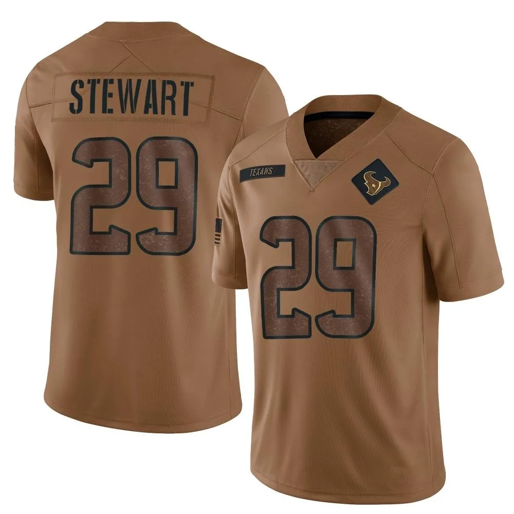 Men's Houston Texans M.j. Stewart Nike 2023 Salute To Service Limited Brown Jersey Men's Houston Texans M.j. Stewart Nike 2023 Salute To Service Limited Brown Jersey