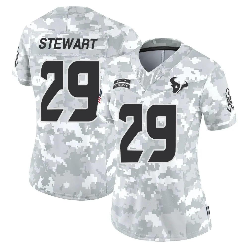 Women's Houston Texans M.j. Stewart Nike 2024 Salute to Service Limited Arctic Camo Jersey Women's Houston Texans M.j. Stewart Nike 2024 Salute to Service Limited Arctic Camo Jersey