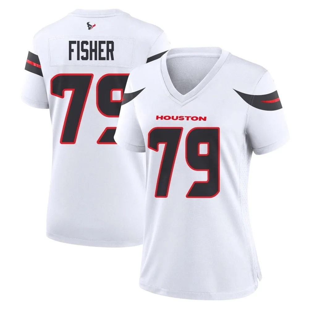 Women's Houston Texans Malik Fisher Nike Game White Jersey Women's Houston Texans Malik Fisher Nike Game White Jersey