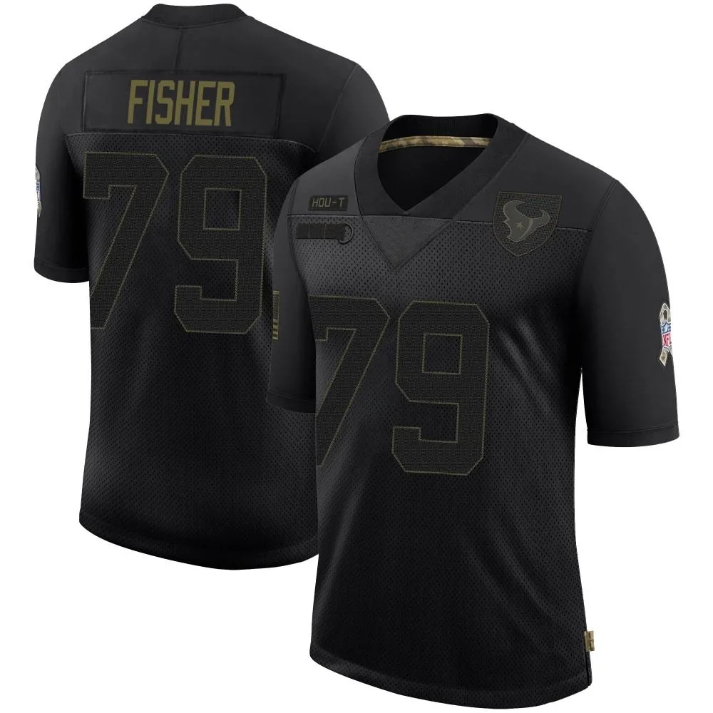 Youth Houston Texans Malik Fisher Nike 2020 Salute To Service Limited Black Jersey Youth Houston Texans Malik Fisher Nike 2020 Salute To Service Limited Black Jersey