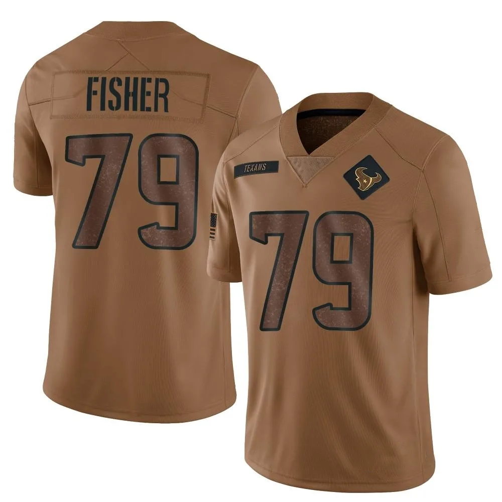 Youth Houston Texans Malik Fisher Nike 2023 Salute To Service Limited Brown Jersey Youth Houston Texans Malik Fisher Nike 2023 Salute To Service Limited Brown Jersey
