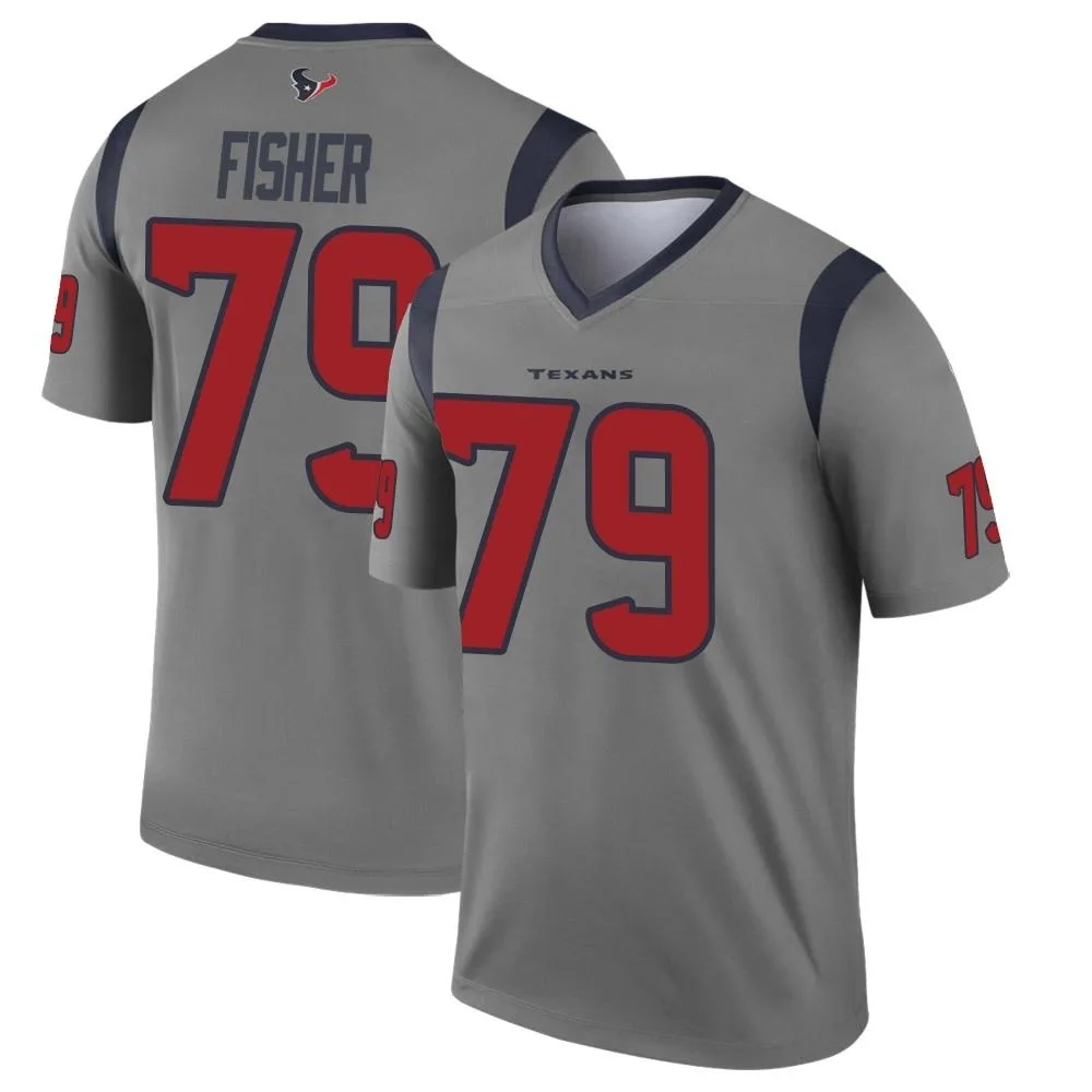 Youth Houston Texans Malik Fisher Nike Inverted Legend Gray Jersey Youth Houston Texans Malik Fisher Nike Inverted Legend Gray Jersey