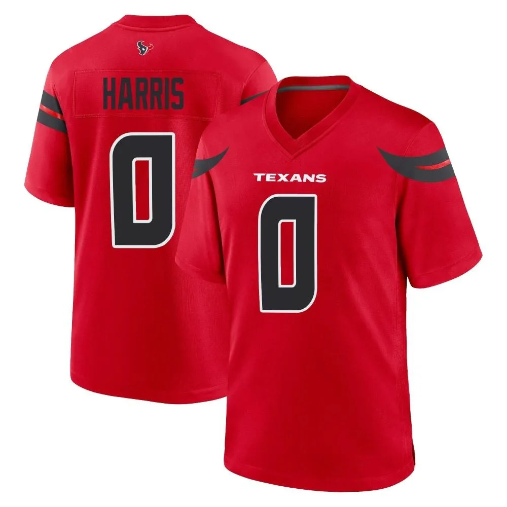Men's Houston Texans Marcell Harris Nike Alternate Game Red Jersey Men's Houston Texans Marcell Harris Nike Alternate Game Red Jersey