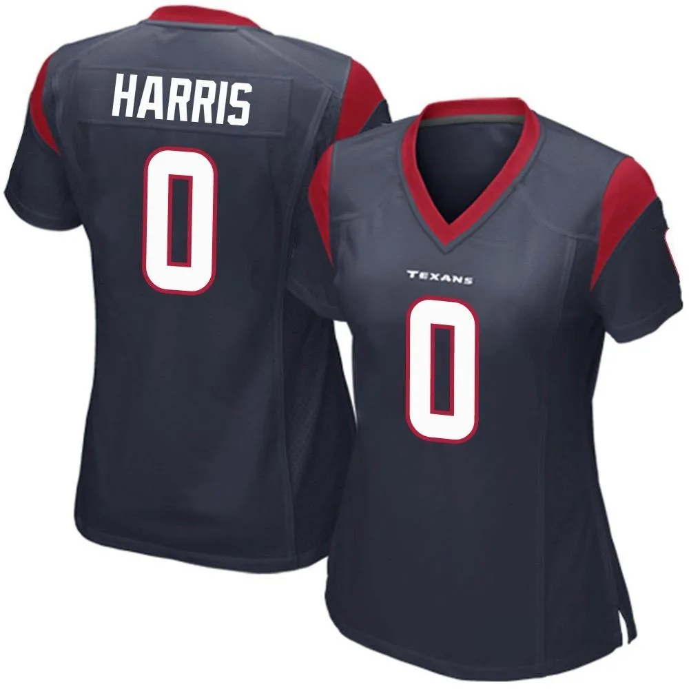 Women's Houston Texans Marcell Harris Nike Team Color Game Navy Blue Jersey Women's Houston Texans Marcell Harris Nike Team Color Game Navy Blue Jersey
