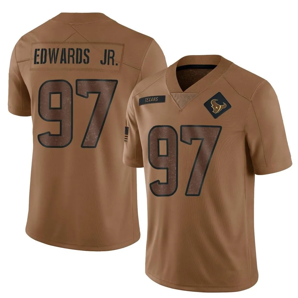 Men's Houston Texans Mario Edwards Jr. Nike 2023 Salute To Service Limited Brown Jersey Men's Houston Texans Mario Edwards Jr. Nike 2023 Salute To Service Limited Brown Jersey