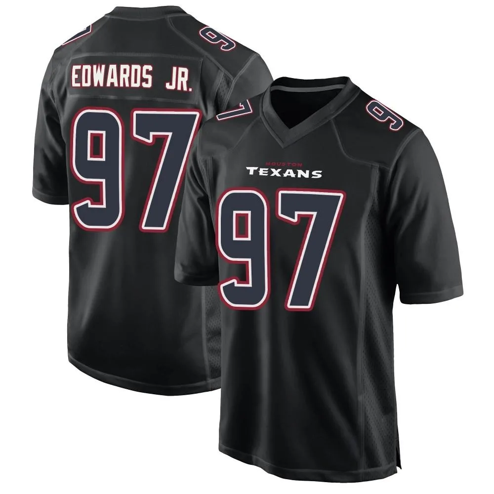 Men's Houston Texans Mario Edwards Jr. Nike Fashion Game Black Jersey Men's Houston Texans Mario Edwards Jr. Nike Fashion Game Black Jersey