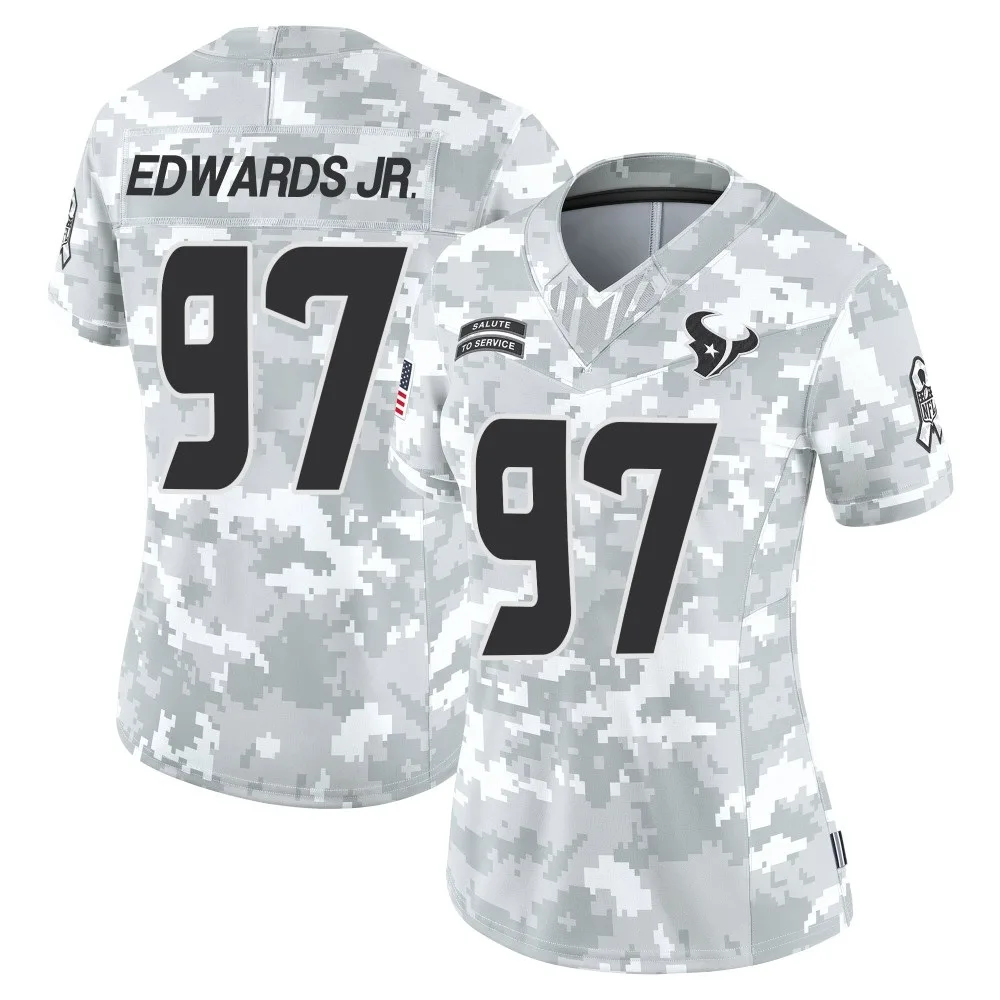 Women's Houston Texans Mario Edwards Jr. Nike 2024 Salute to Service Limited Arctic Camo Jersey Women's Houston Texans Mario Edwards Jr. Nike 2024 Salute to Service Limited Arctic Camo Jersey
