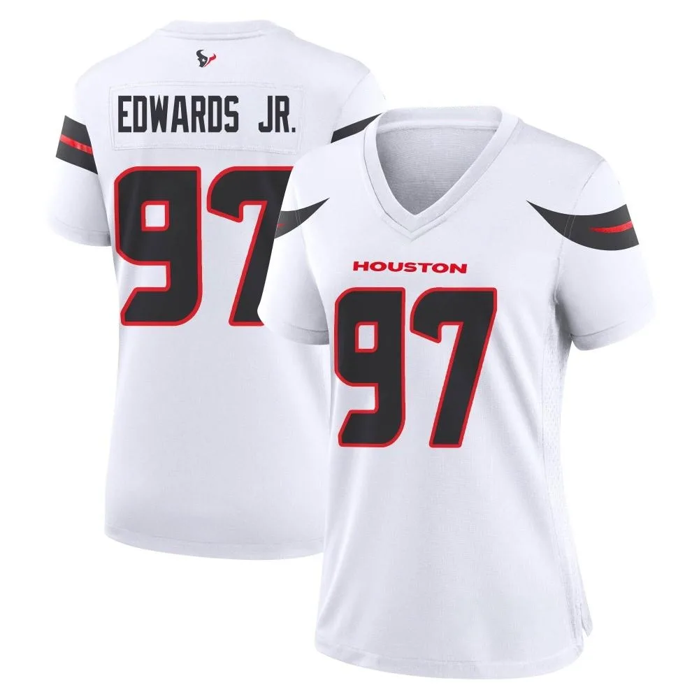 Women's Houston Texans Mario Edwards Jr. Nike Game White Jersey Women's Houston Texans Mario Edwards Jr. Nike Game White Jersey