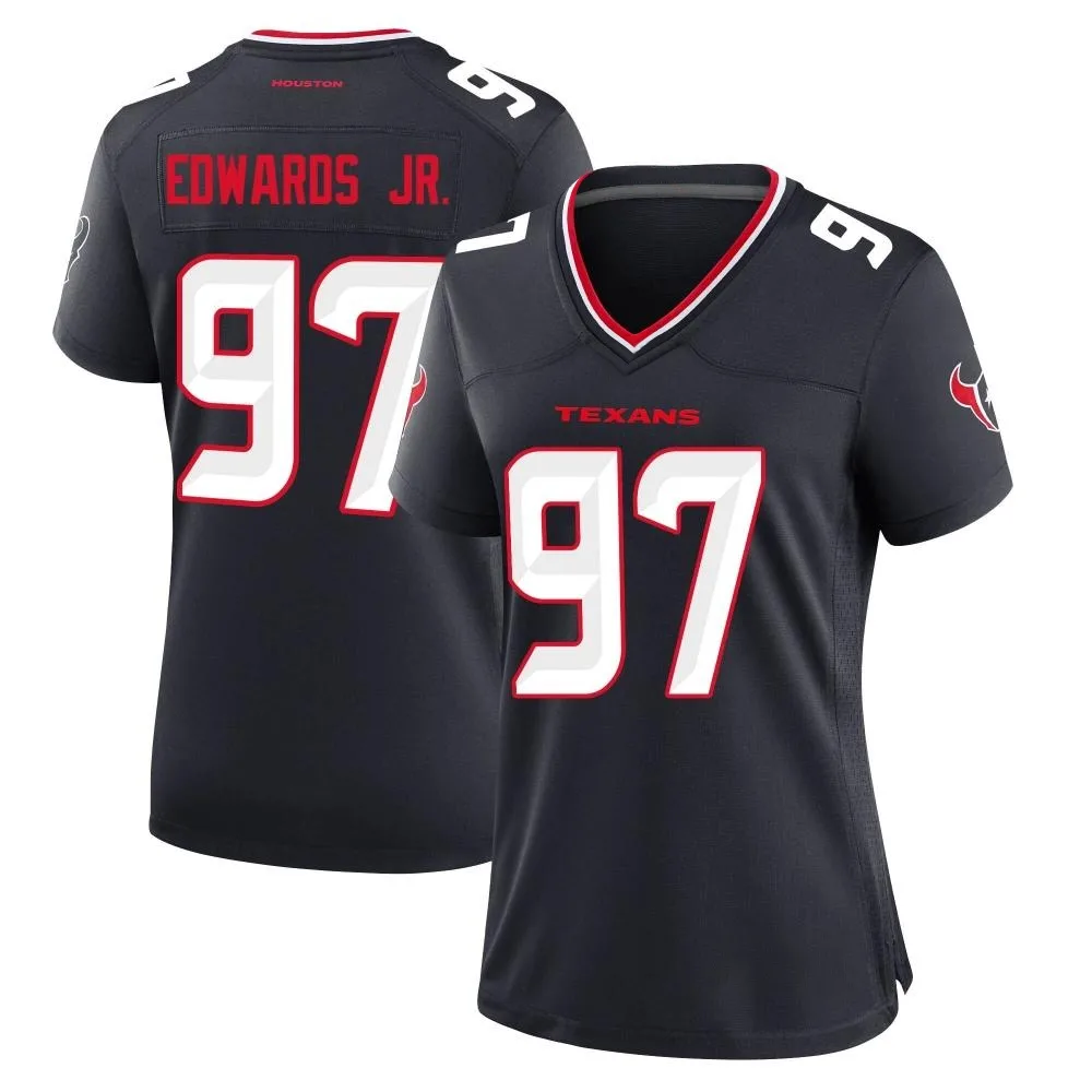 Women's Houston Texans Mario Edwards Jr. Nike Team Game Navy Jersey Women's Houston Texans Mario Edwards Jr. Nike Team Game Navy Jersey