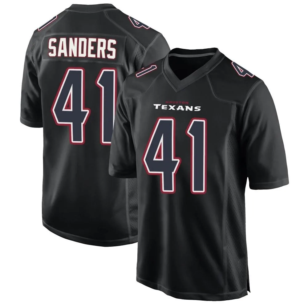Men's Houston Texans Myjai Sanders Nike Fashion Game Black Jersey Men's Houston Texans Myjai Sanders Nike Fashion Game Black Jersey