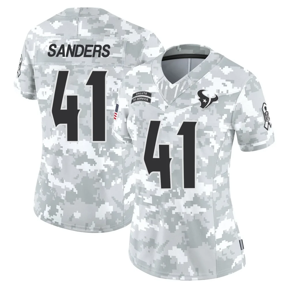 Women's Houston Texans Myjai Sanders Nike 2024 Salute to Service Limited Arctic Camo Jersey Women's Houston Texans Myjai Sanders Nike 2024 Salute to Service Limited Arctic Camo Jersey