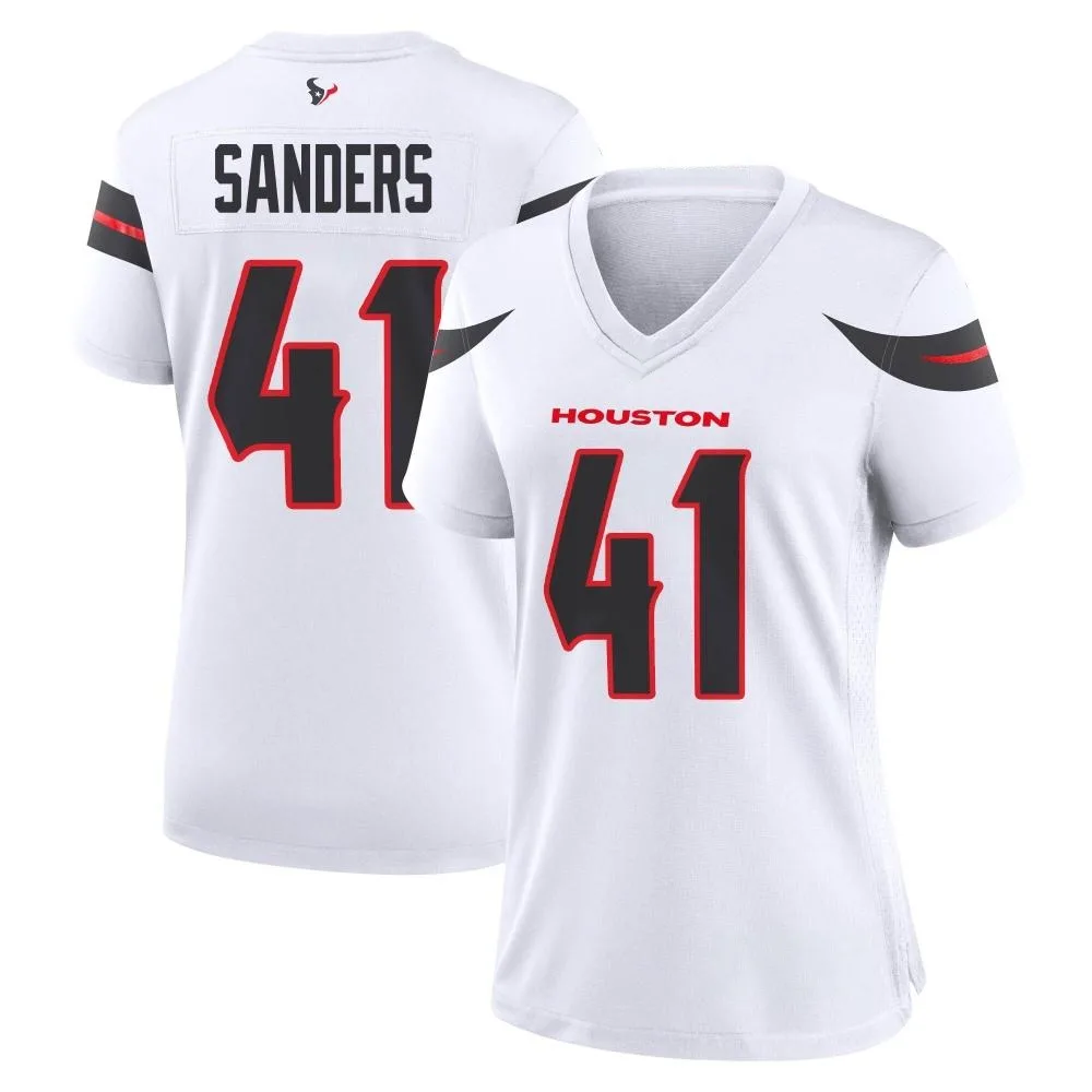 Women's Houston Texans Myjai Sanders Nike Game White Jersey Women's Houston Texans Myjai Sanders Nike Game White Jersey