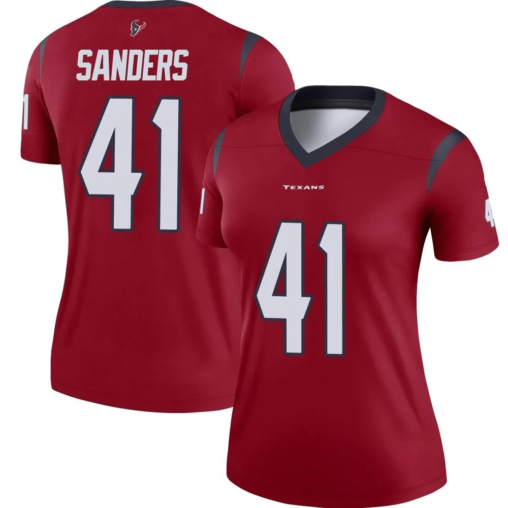 Women's Houston Texans Myjai Sanders Nike Legend Red Jersey Women's Houston Texans Myjai Sanders Nike Legend Red Jersey
