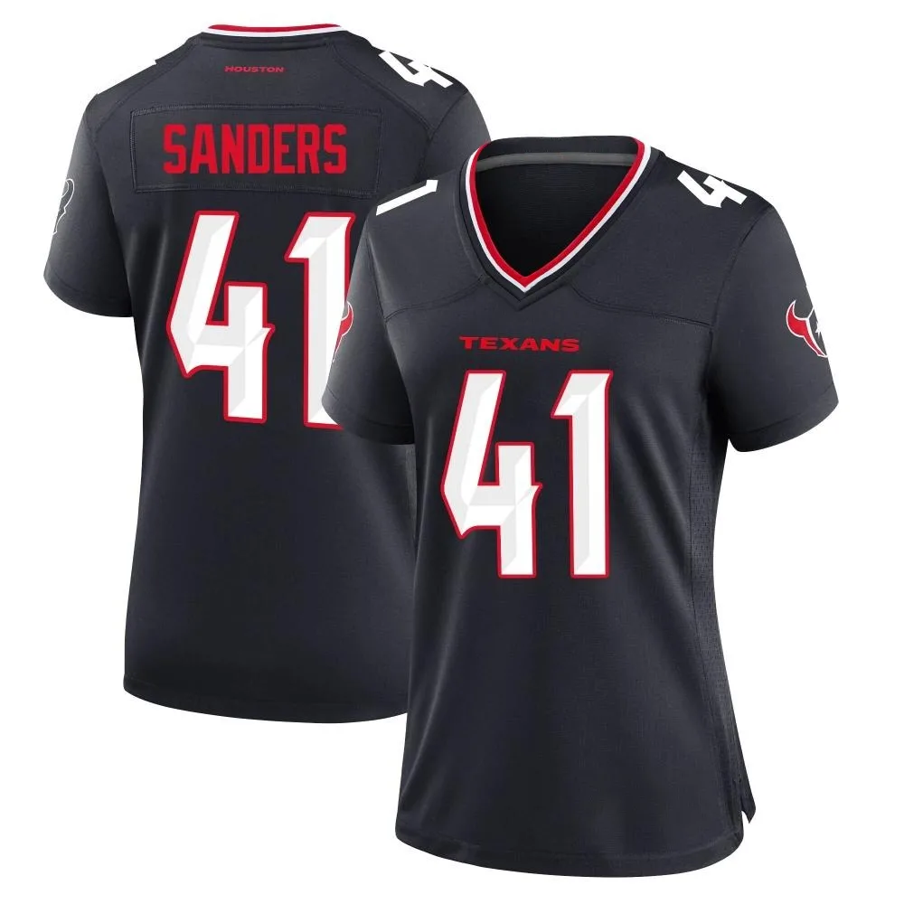 Women's Houston Texans Myjai Sanders Nike Team Game Navy Jersey Women's Houston Texans Myjai Sanders Nike Team Game Navy Jersey