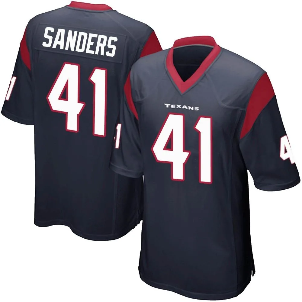 Youth Houston Texans Myjai Sanders Nike Team Color Game Navy Blue Jersey Youth Houston Texans Myjai Sanders Nike Team Color Game Navy Blue Jersey