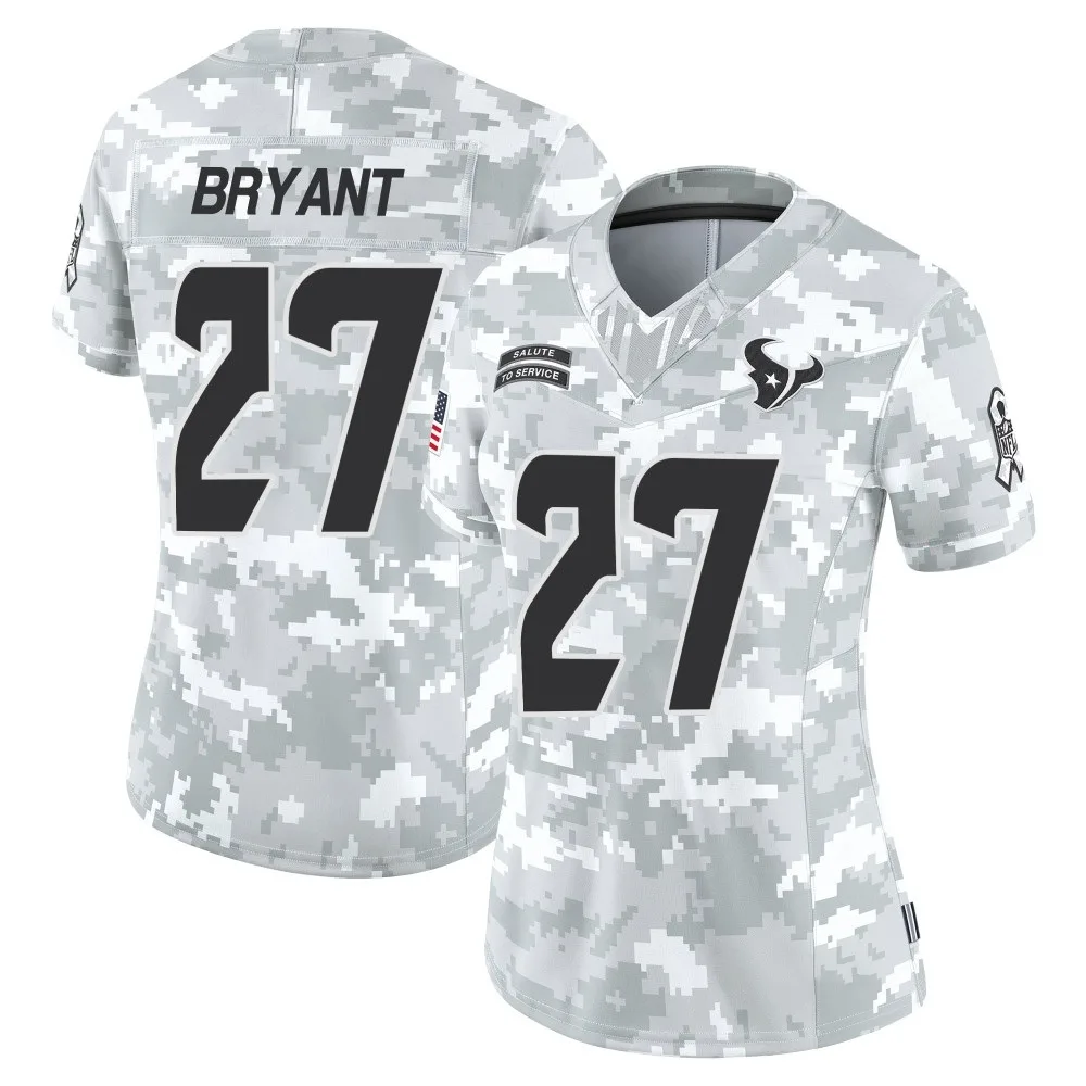 Women's Houston Texans Myles Bryant Nike 2024 Salute to Service Limited Arctic Camo Jersey Women's Houston Texans Myles Bryant Nike 2024 Salute to Service Limited Arctic Camo Jersey
