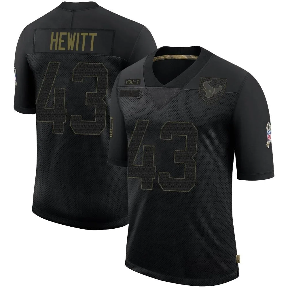 Men's Houston Texans Neville Hewitt Nike 2020 Salute To Service Limited Black Jersey Men's Houston Texans Neville Hewitt Nike 2020 Salute To Service Limited Black Jersey